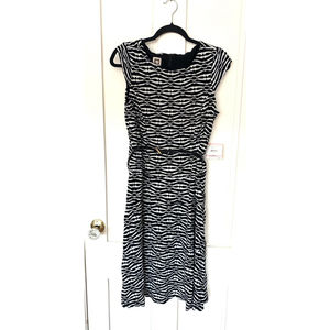NWT Anne Klein Black & White Shift Dress, Size 10